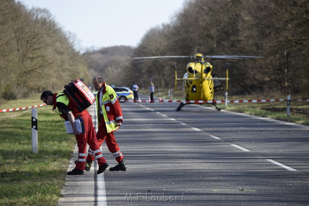 Schwerer VU Krad Fahrrad Koeln Porz Alte Koelnerstr P091.JPG - Miklos Laubert